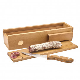 Cave à saucisson et son couteau