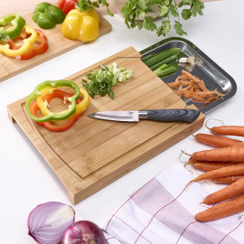 Planche à découper avec bac amovible