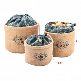 Lot de 3 paniers aromates