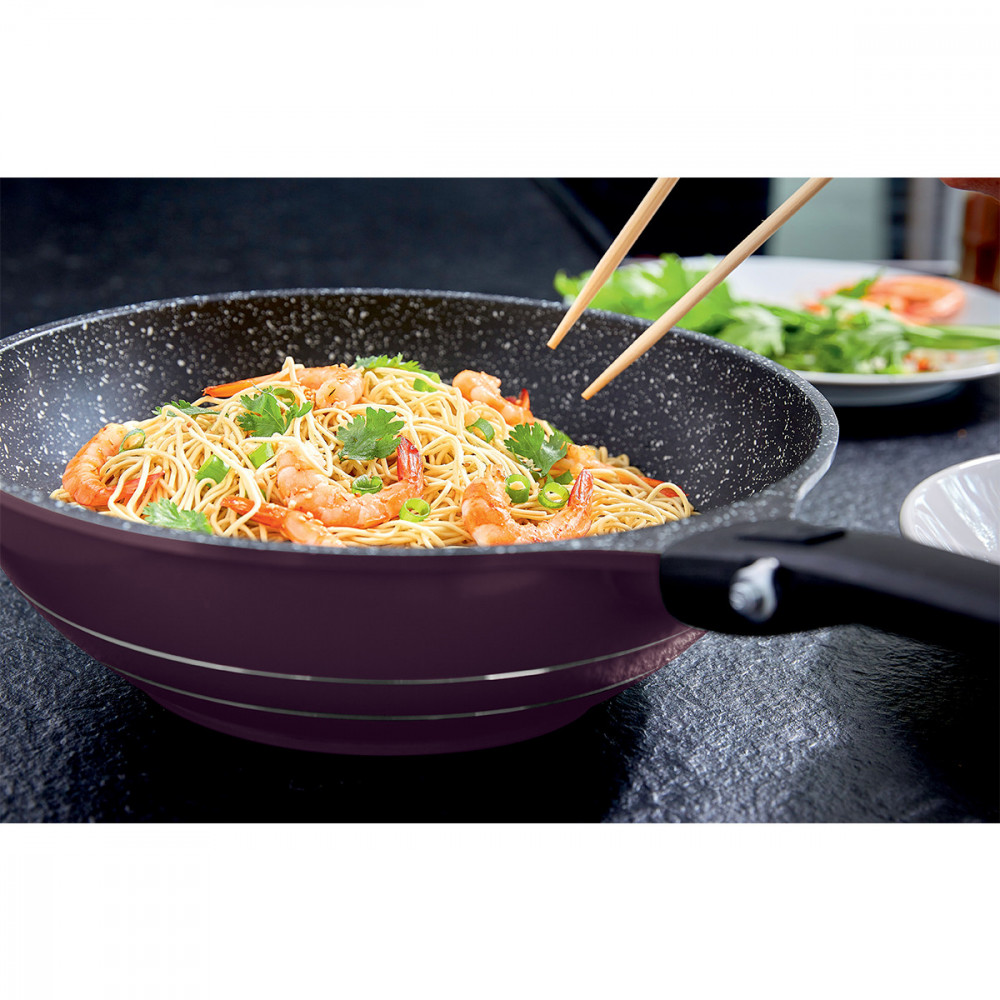 Wok fonte d'aluminium