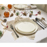 Lot de 6 sets de table forme poinsettia