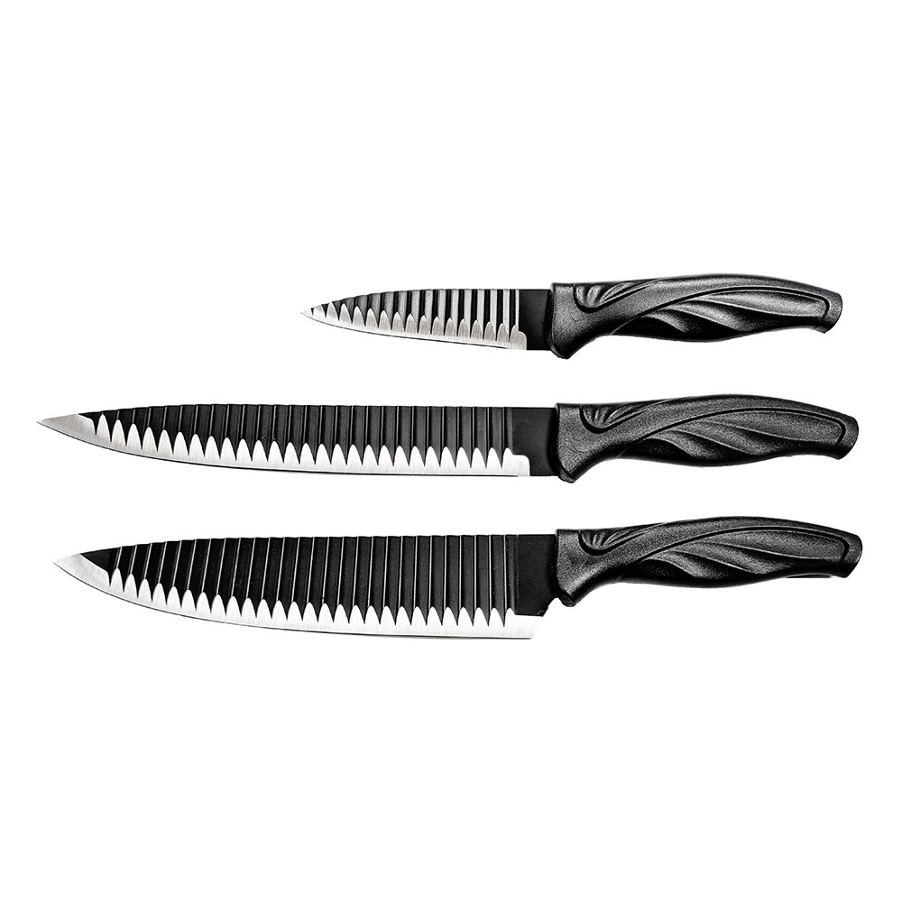 Set de 3 couteaux lame glissante