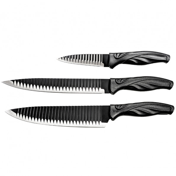 Set de 3 couteaux lame glissante