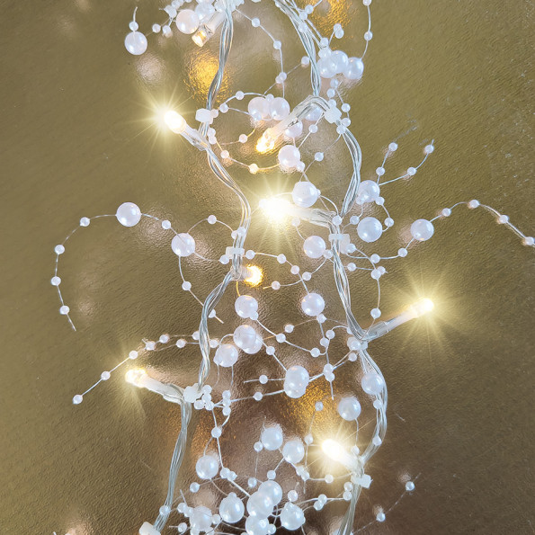 Guirlande perlée lumineuse