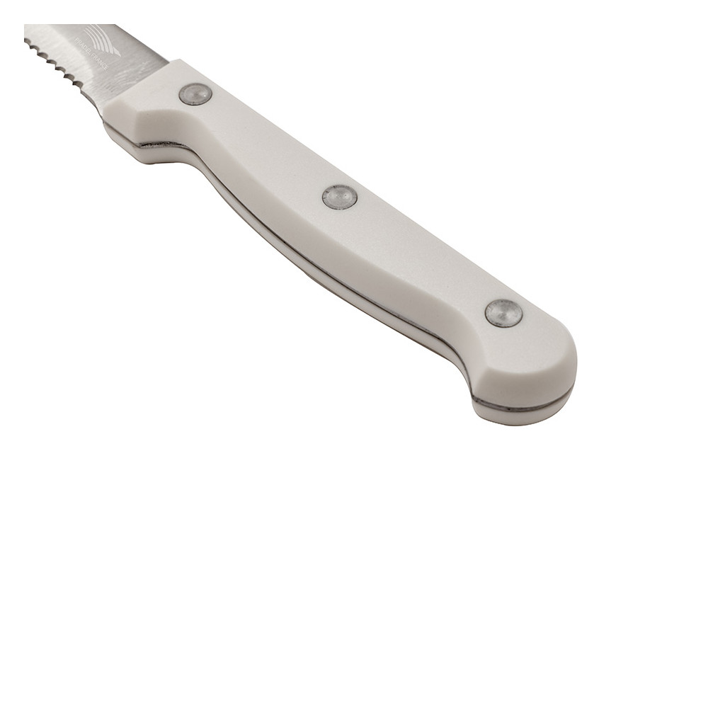 Set de 6 couteaux à steak - blanc