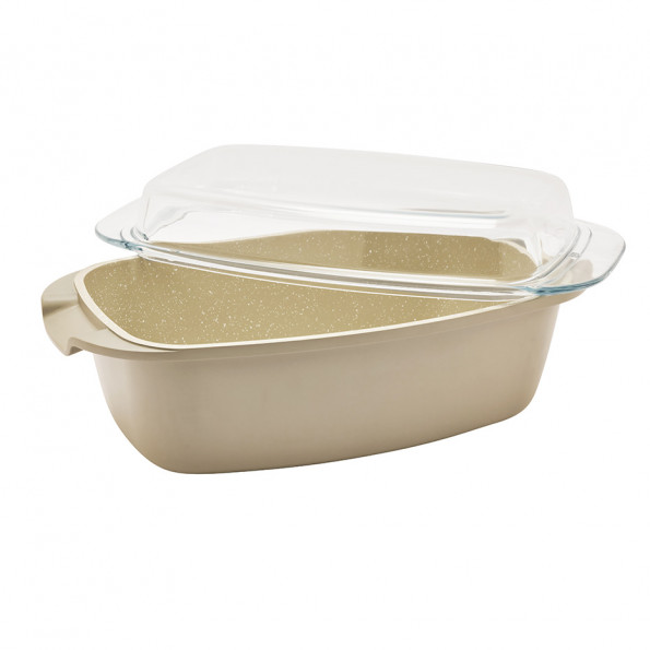 Plat four et son couvercle "ORGANIC"