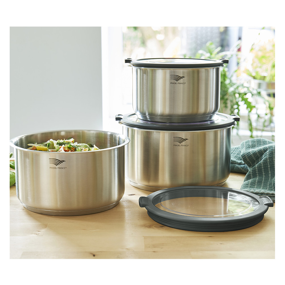 Lot de 3 couvercles hermétiques