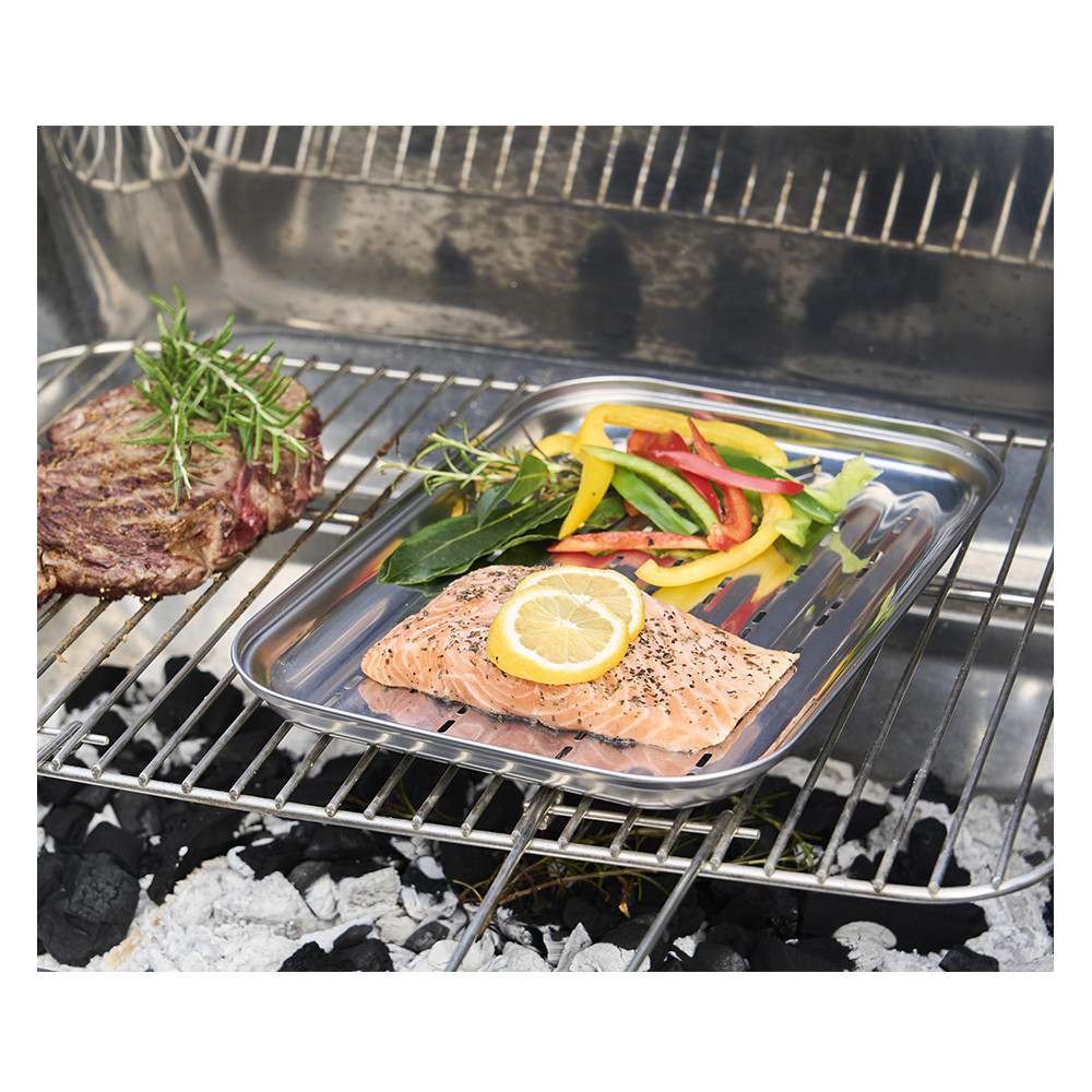 Plat barbecue perforé