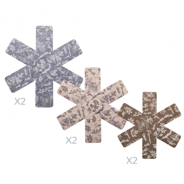 Lot de 6 protège-poêles