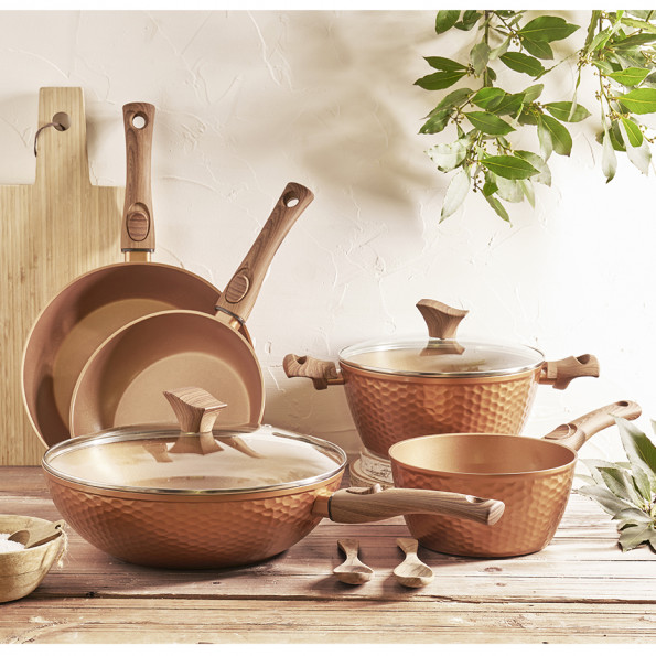 Batterie de cuisine 7 pièces "Martelé"