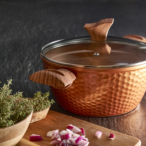 Batterie de cuisine 7 pièces "Martelé"