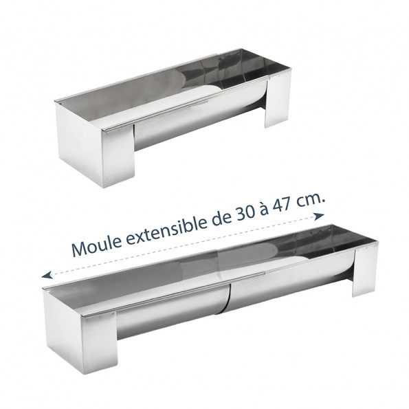 Moule à bûche extensible avec insert
