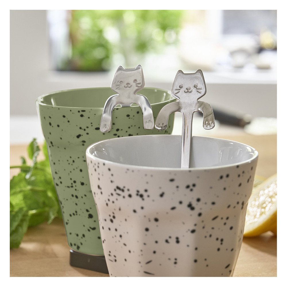 Lot de 2 cuillères chat