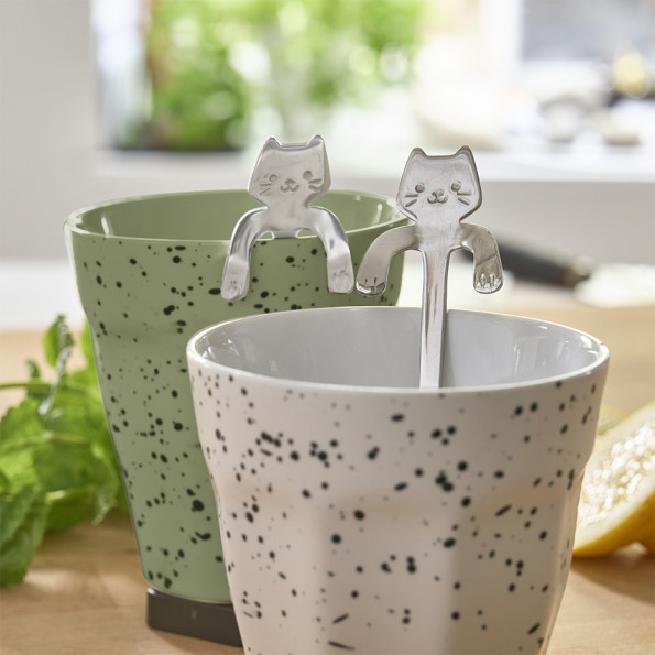 Lot de 2 cuillères chat