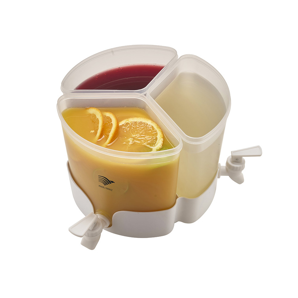 Distributeur de boisson compartimenté avec robinets