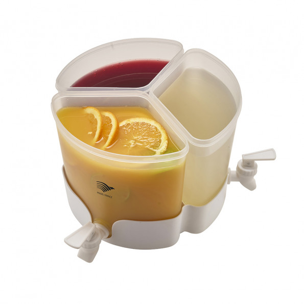 Distributeur de boisson compartimenté avec robinets