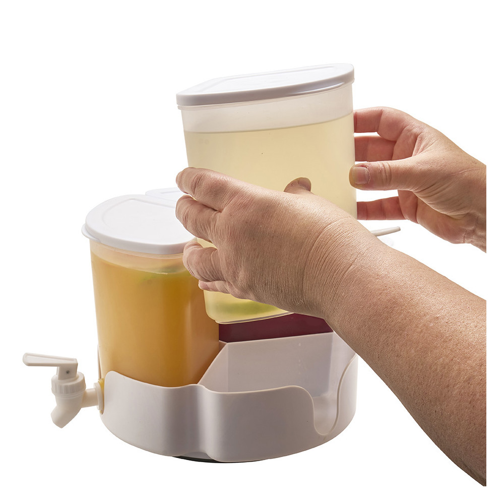 Distributeur de boisson compartimenté avec robinets