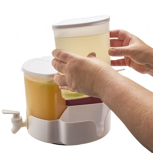 Distributeur de boisson compartimenté avec robinets