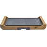 Plancha grill électrique support bambou