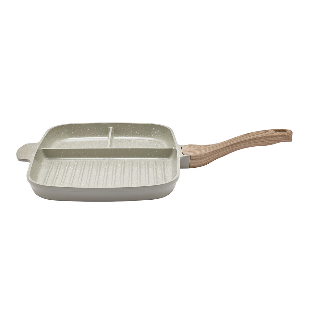 Poêle grill compartimentée