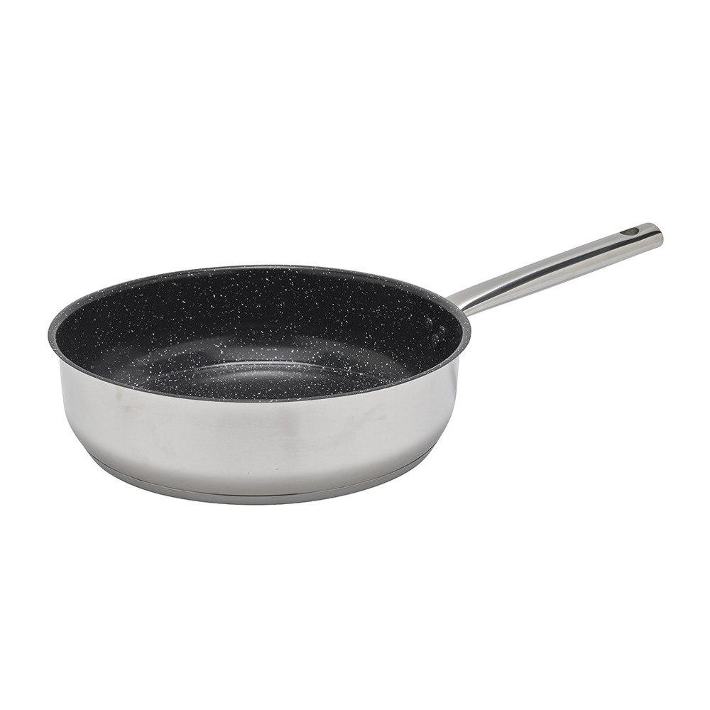 Sauteuse inox avec couvercle