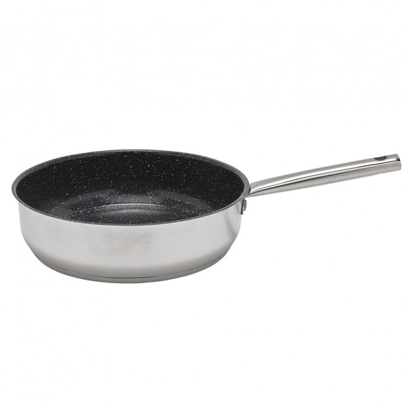 Sauteuse inox avec couvercle